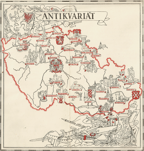 Mapa antikvariátů vykupujících knihy